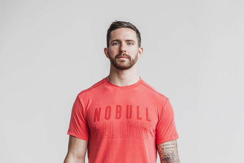 Red Nobull Tee (ALL Love) Men\'s Tanks | CA H1594A